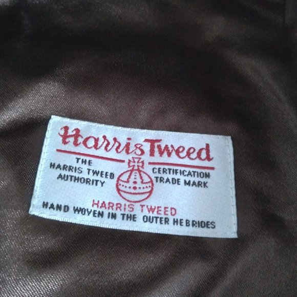 Genuine Scottish Highland Harris Tweed® Cap ZH014 - BEIGE HOUNDSTOOTH -PICK SIZE - Picture 11 of 12